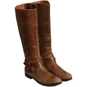 Women Vintage Leather Brown Tall Riding Boots by Matisse Size 8M/